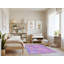 Tapis mauve rectangulaire tissé à la machine 4 pi x 6 pi