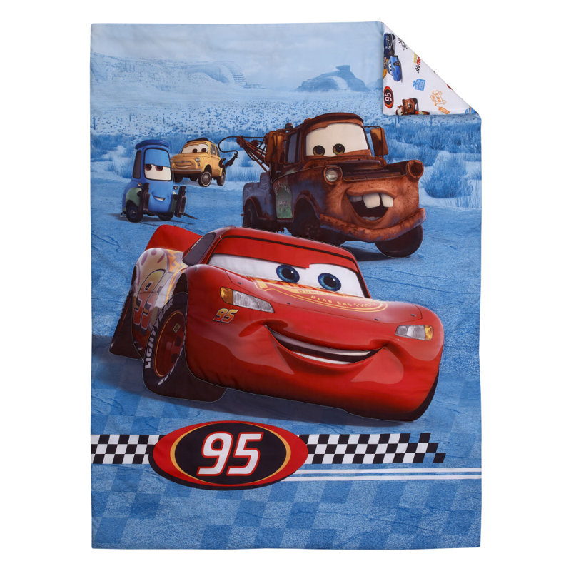 Disney Cars Radiator Springs Red and Blue Toddler Bedding Set