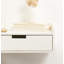 Tablette d'appoint en bois massif avec tiroir Casiano-1271311144