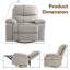 Fauteuil inclinable pivotant surdimensionné avec support pour téléphone et rangement, fauteuil inclinable manuel, fauteuil inclinable robuste pouvant supporter jusqu'à 180 kg (400 lb) pour salon, chambre à coucher, chambre d'enfant-1471681950-1473385190