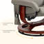 Fauteuil inclinable de massage, fauteuil inclinable pivotant et repose-pieds, fauteuil inclinable en similicuir avec télécommande, gris