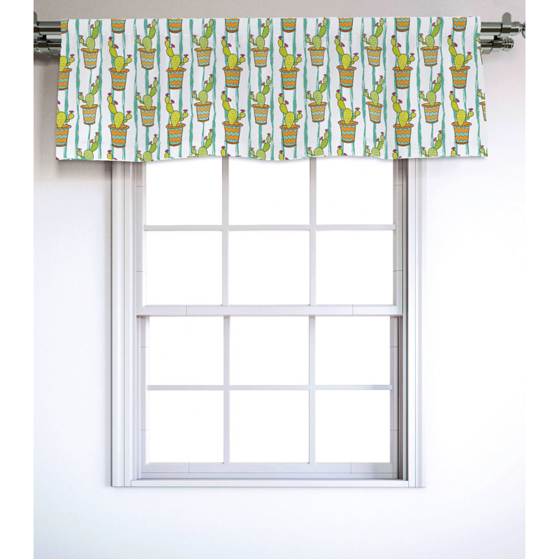 Sateen Ruffled Window Valance