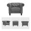 Fauteuil Chesterfield de 42,52 po Fynlie-2078783571
