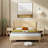 Harrill Fluted Wooden Headboard with Wingback Design (Headboard Only)-114473911-114473914