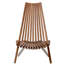 Chaise de patio pliante en bois - Économie d'espace pour le jardin