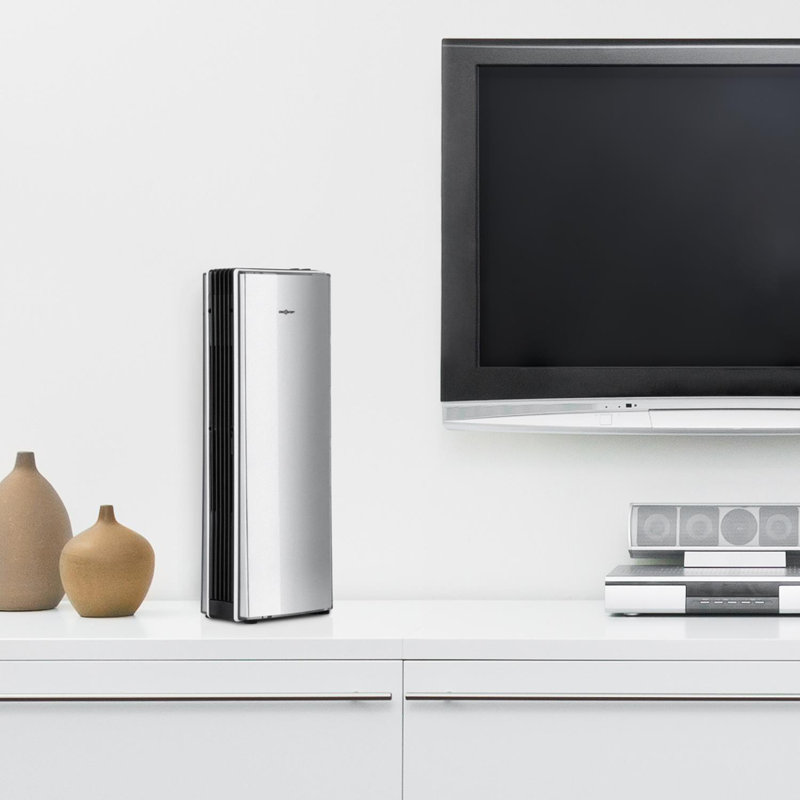 St. Oberholz Office Tabletop Air Purifier, Silver
