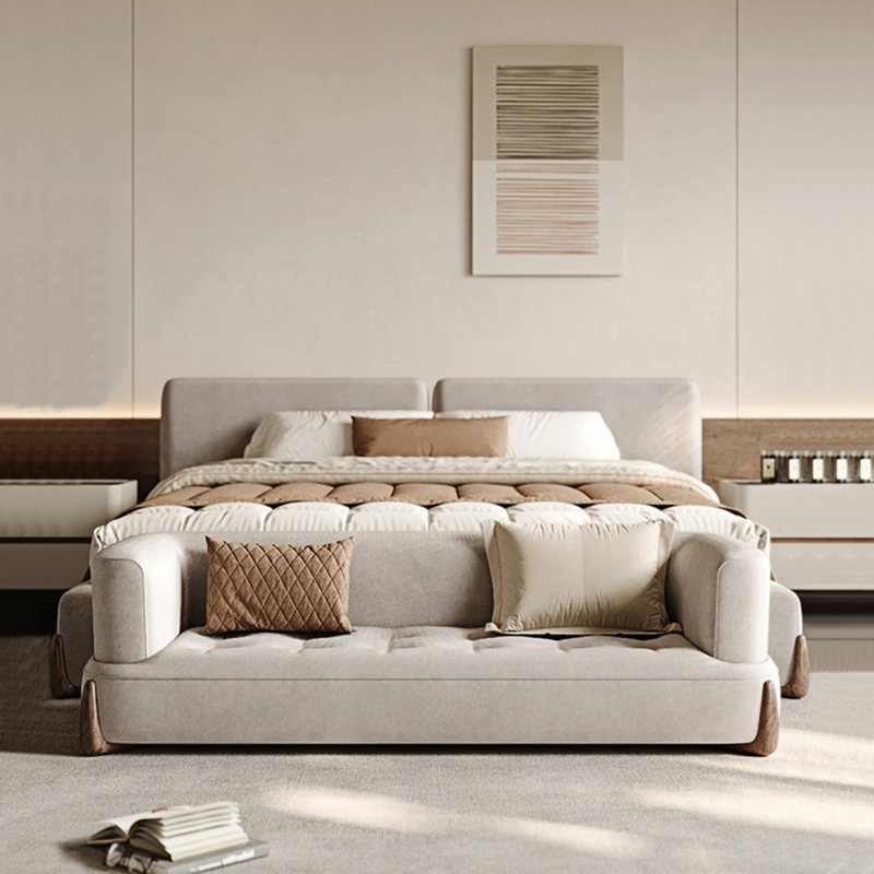 Lanel Upholstered Bench, H 21,65 po x l 70,86 po x P 23,62 po