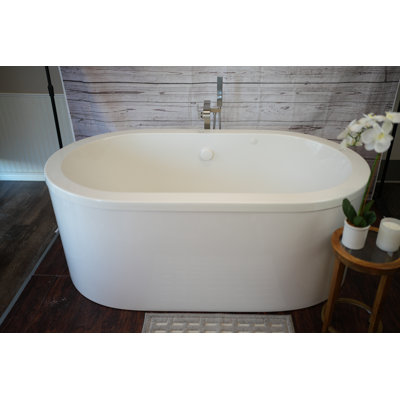 Rosabella 72'' x 42'' Soaking Plastic / Acrylic Bathtub
