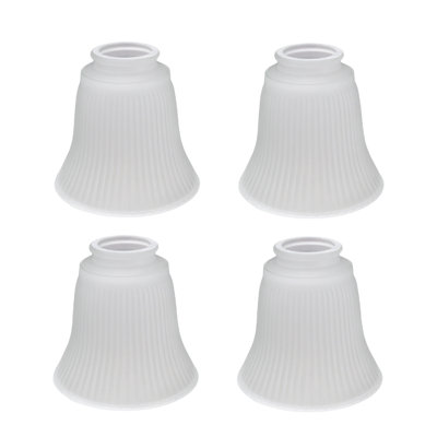 5.38'' H Glass Bell Ceiling Fan Fitter Shade
