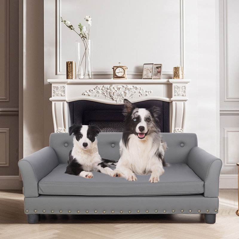 Tornillo Leather Pet Bed, Extra Large (40cm H x 120cm W x 78cm D)