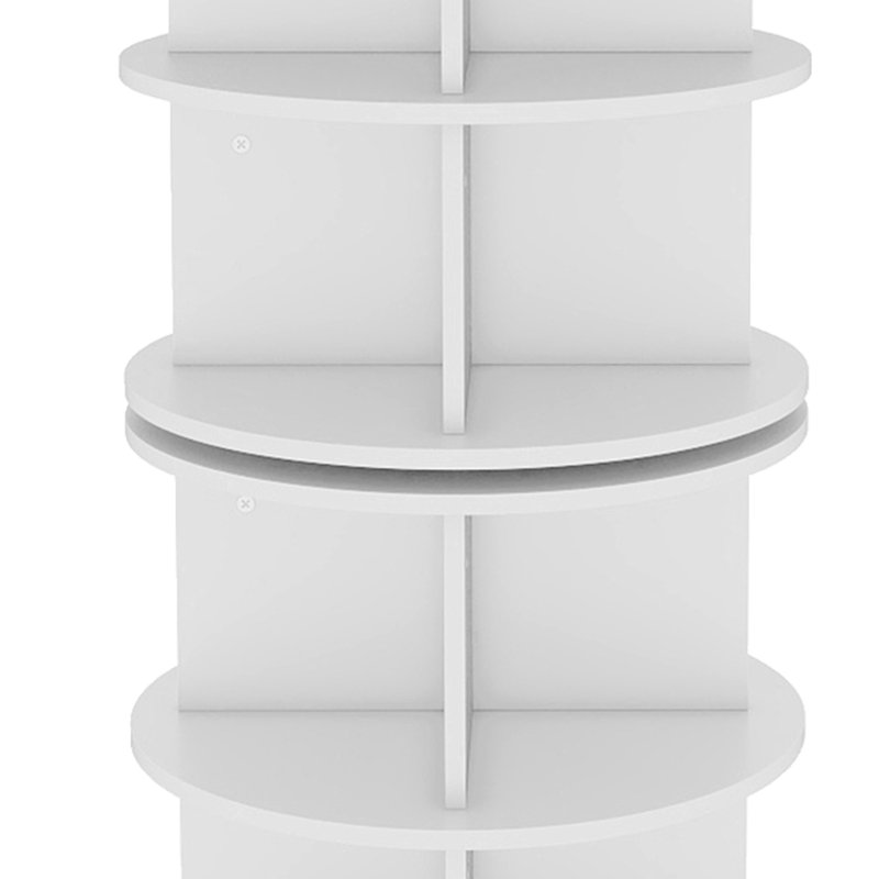Freestanding 6 Tier 360°Rotating Shoe Rack Tower Revolving Lazy Susan Shoe Organizer Rack Round Spinning Shoe Display