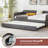 Daybed, Sofa Bed Metal Framed With Trundle, 78.4"L X 41"W X 29.8"H.