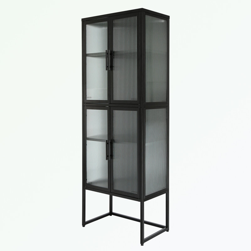 Angelene Metal Accent Cabinet, Black