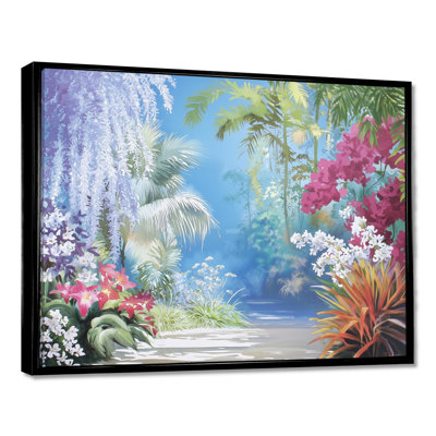«Tropical Garden View Of Heaven II - Abstract Botanicals», reproduction sur toile