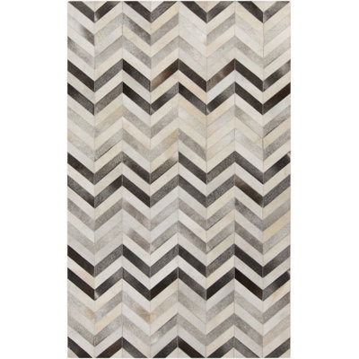 Trail Area Rug in Ivory, Gray
