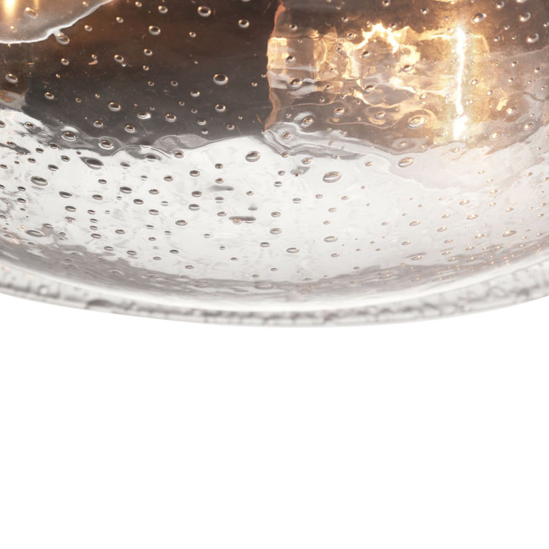 Glass Flush Mount, Architectural Bronze