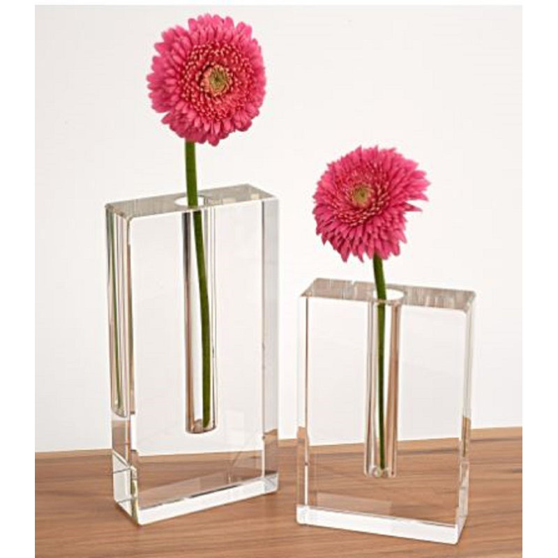 Vase en cristal optique moderne 8 blocs Modern