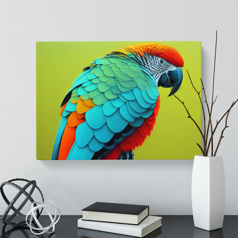 Colourful Parrot Vol.2 - Wrapped Canvas, 50cm H x 76cm W x 3cm D
