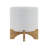Gillett Modern Ceramic Planter with Wooden Stand - Stylish Textured Design, Contemporary Home Decor Accent, Durable Stoneware Construction, Sleek and Minimalist Look for Indoor Spaces-248380085