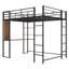 Lit mezzanine double en métal-575785277