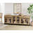 Storage Cabinet With Glass Doors, 3 In 1 Modern Sideboard With Adjustable Shelves And 2 Drawers, Coffee Bar Cabinet For Living Room, Kitchen-1232501459-1238358003