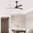 52" Ceiling Fan, Indoor Outdoor Ceiling Fan With Light with Remote Control, Noiseless Reversible Motor, 6 Speed ,3 Color , for Patio Living Room, Bedroom, Office,Indoor-1839805569