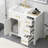 36'' Single Bathroom Vanity with Ceramic Top