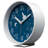 Analogue Quartz Movement / Crystal Tabletop Clock with Alarm in Blue