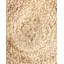 Round Jute Area Rug Beige and Brown Patoka-1062751870