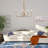 Jacinta 6 - Light Dimmable Gold Wagon Wheel Chandelier