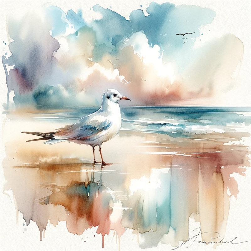 " Bayside Chic: Fashionable ", 20" H x 20" W x 1.5" D