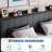 King Size Velvet Upholstered Storage Bed with Hydraulic Lift Platform and Built-In Headboard Shelf - Button-Tufted Design-23467128