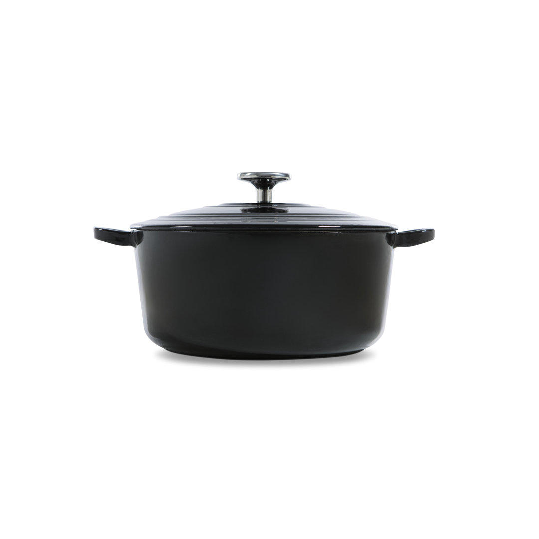 BK Cookware Schmortopf Bourgogne aus Gusseisen Farbe: Samtschwarz, Kapazität: 2,5L