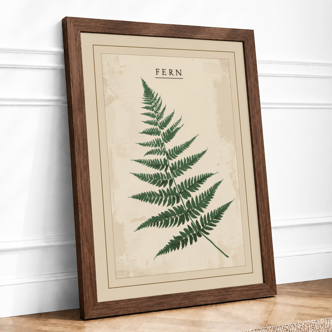 Fern Frond Botanical - Framed Print