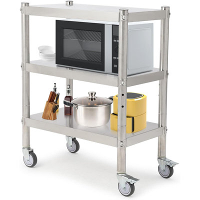 Capacity Shelf Unit With Adjustable Height And Vent Holes For Kitchen Garage Office