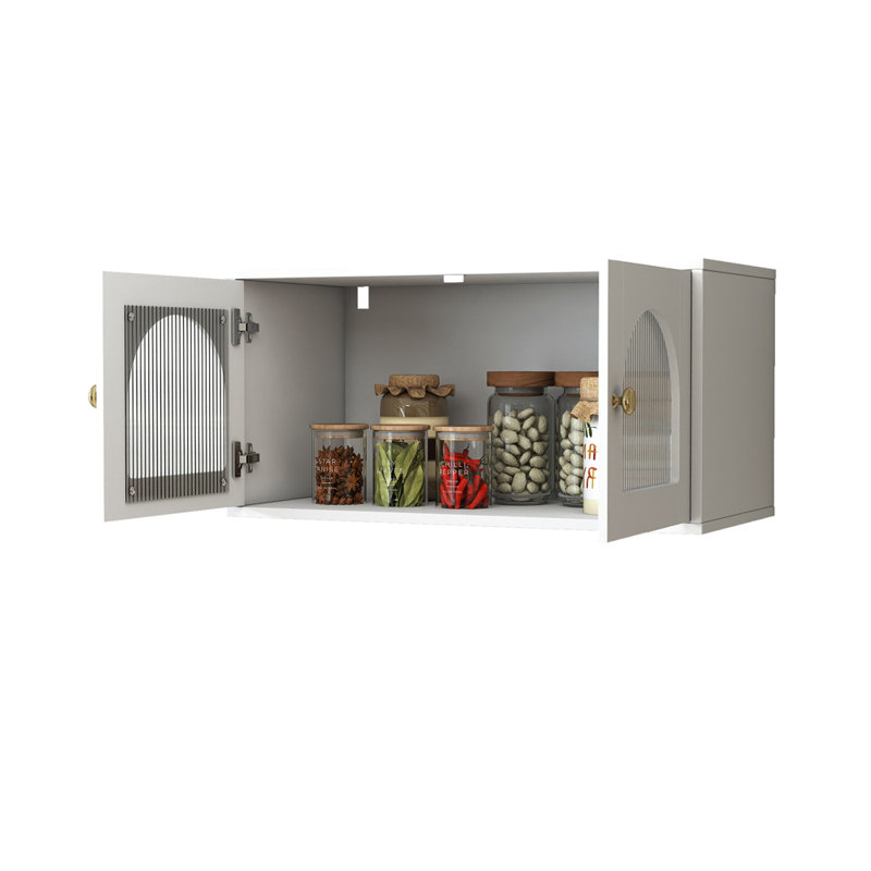 Armoire murale avec tablettes réglables pour la cuisine, la salle de bain et le salon
