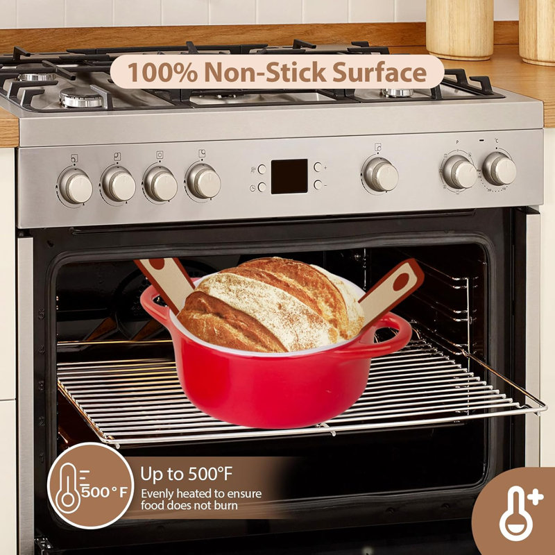 2 PCS Red Non-Stick & Reusable Bread Baking Mat