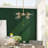 Luta 4-Light Glass Semi Flush Mount