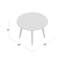 Table basse à quatre pieds en bois massif