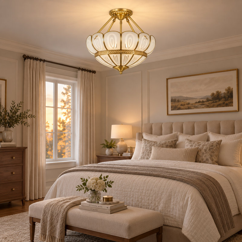 Plafonnier semi-encastré Lotus