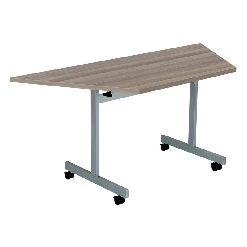Bouton Trapezoidal Conference Table, H72 x L160 x W80cm, Grey Oak