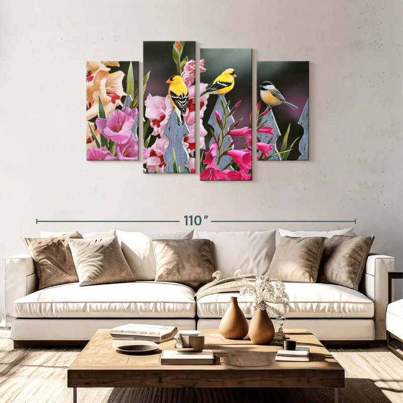 Brampt Feathered Friends And Gladiolus
