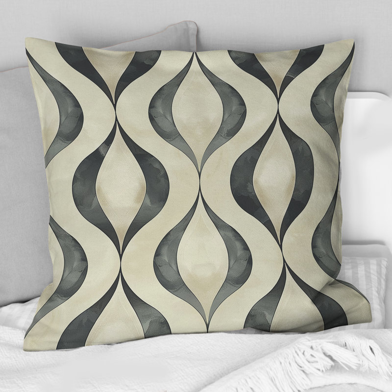 Coussin Beige, H 16 po x l 16 po