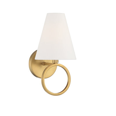 Compton 1-Light Wall Sconce in Polished Nickel
