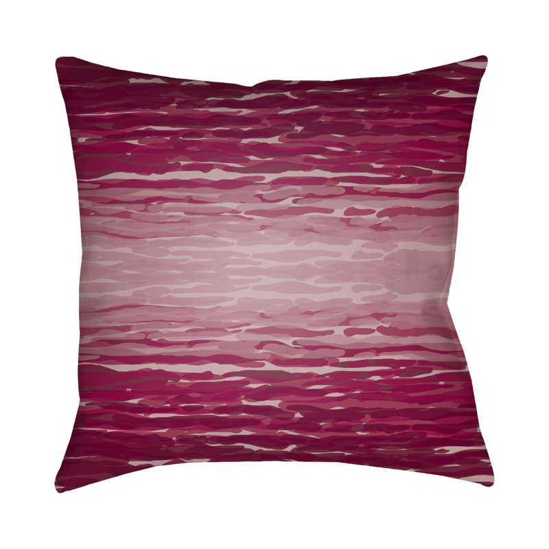Textures Outdoor Throw Pillow, 18" H x 18" W x 4" D, Purple