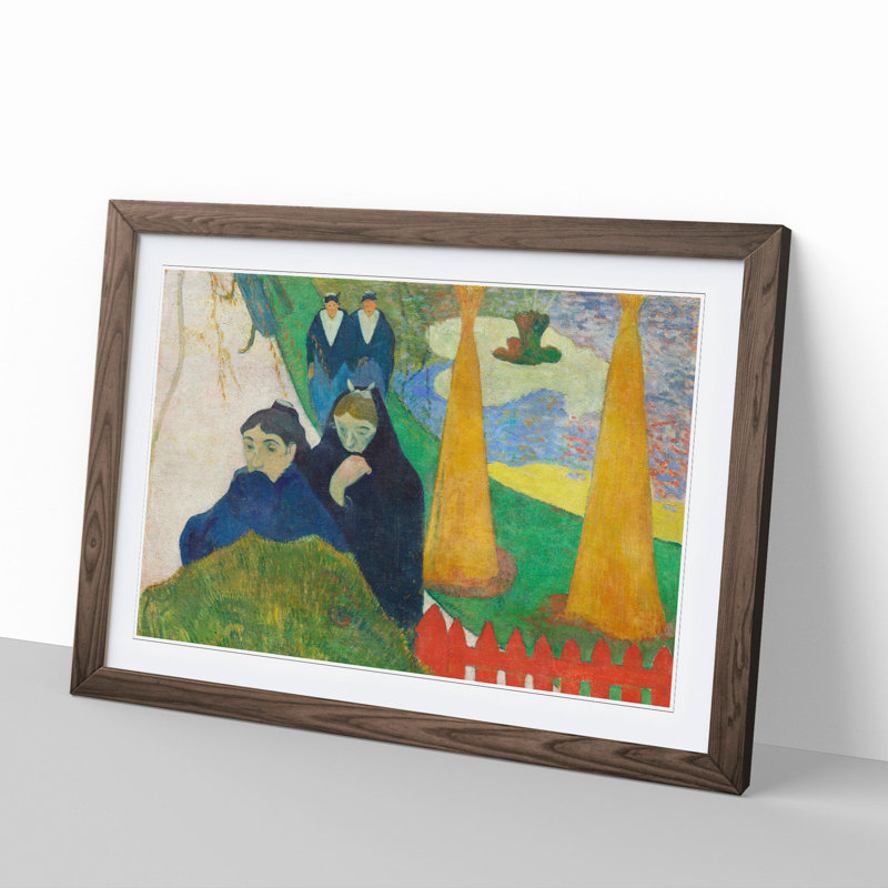 Mistral by Paul Gauguin - Picture Frame Painting, 48cm H x 65cm W x 2cm D, Walnut