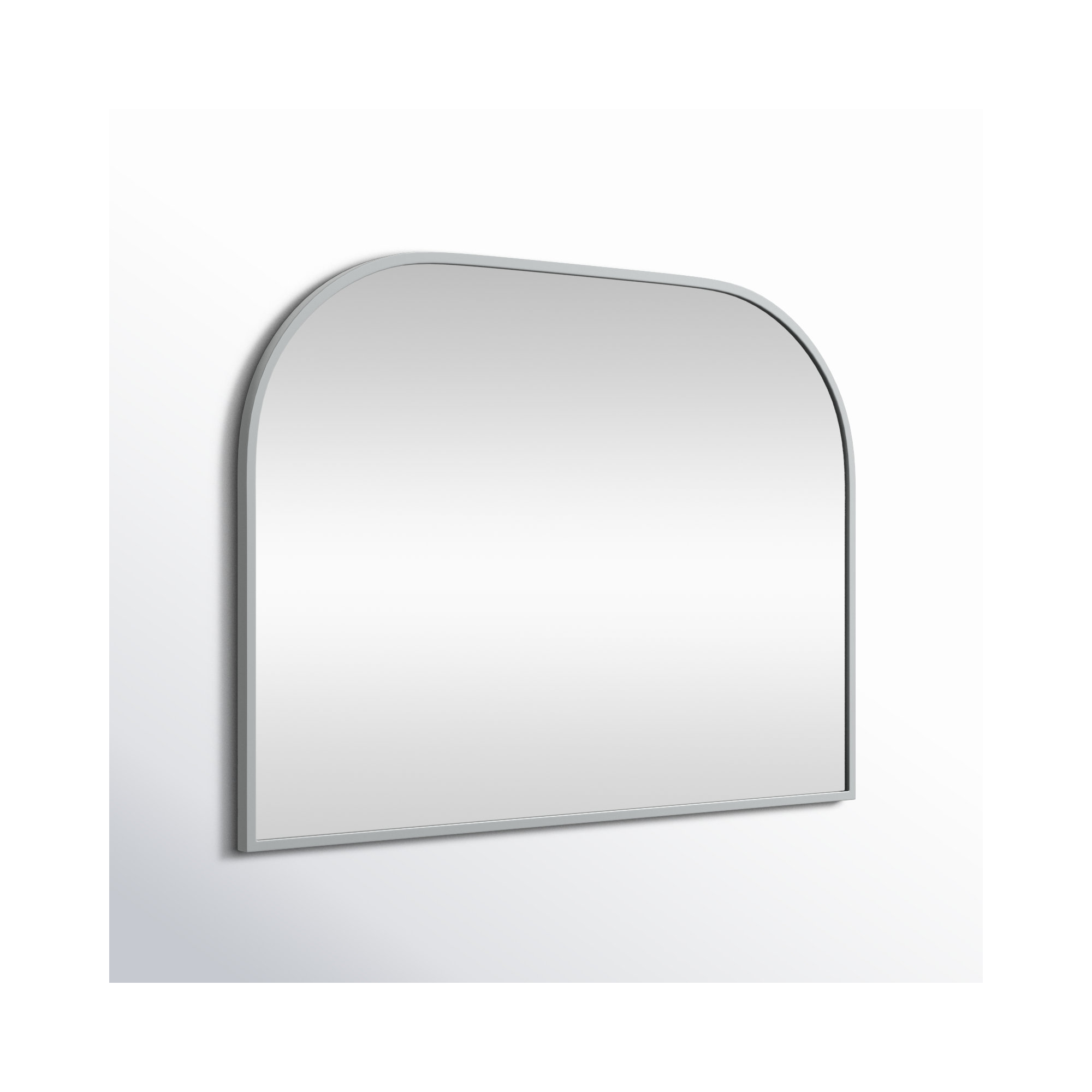 Sabine Metal Wide Arch Wall Mirror, 30" x 40", Silver