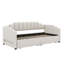 Lit de jour simple rembourré extensible de taille XL avec 2 tiroirs de rangement et structure de lit de jour légère et durable avec lit gigogne-1798088624