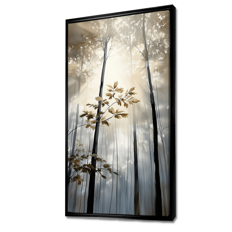 «Black Gold Barr IV», impression encadrée paysage sur toile, paysage serein, H 40 po x l 20 po, Cadre flottant noir