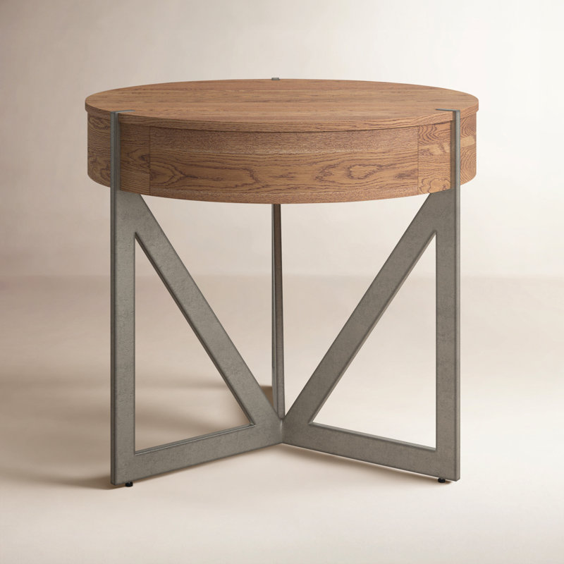 Table de bout Ayla Passage, Brun